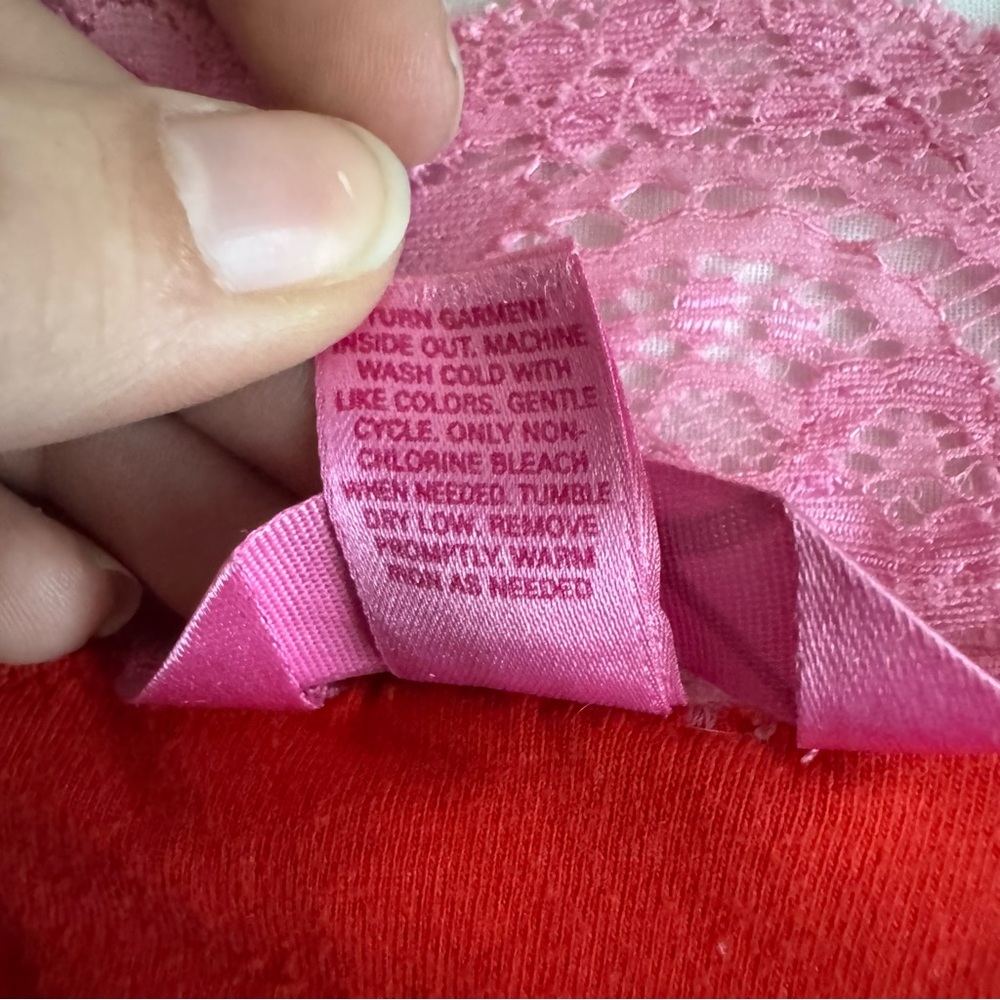 Rare Y2K Phi Beta Pink Victoria’s Secret PINK Cami - Picture 6 of 8